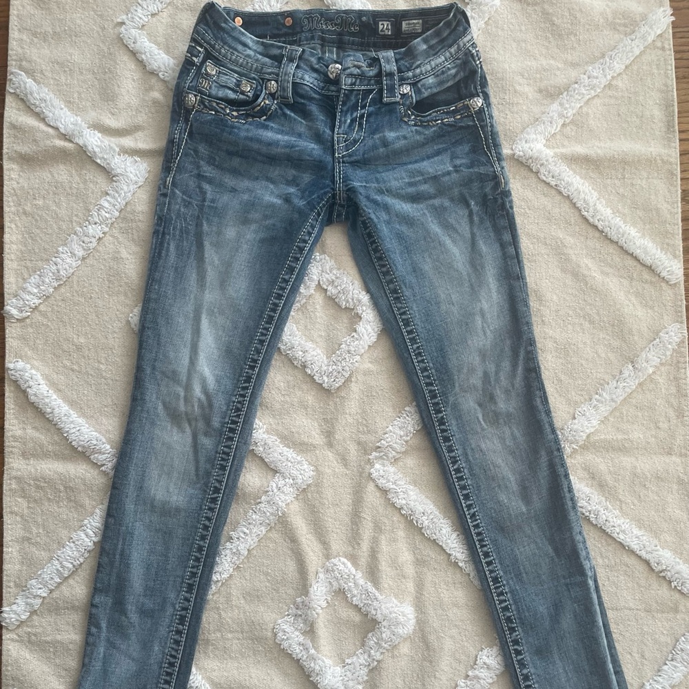 Miss Me Women's Distressed Denim Skinny Jeans